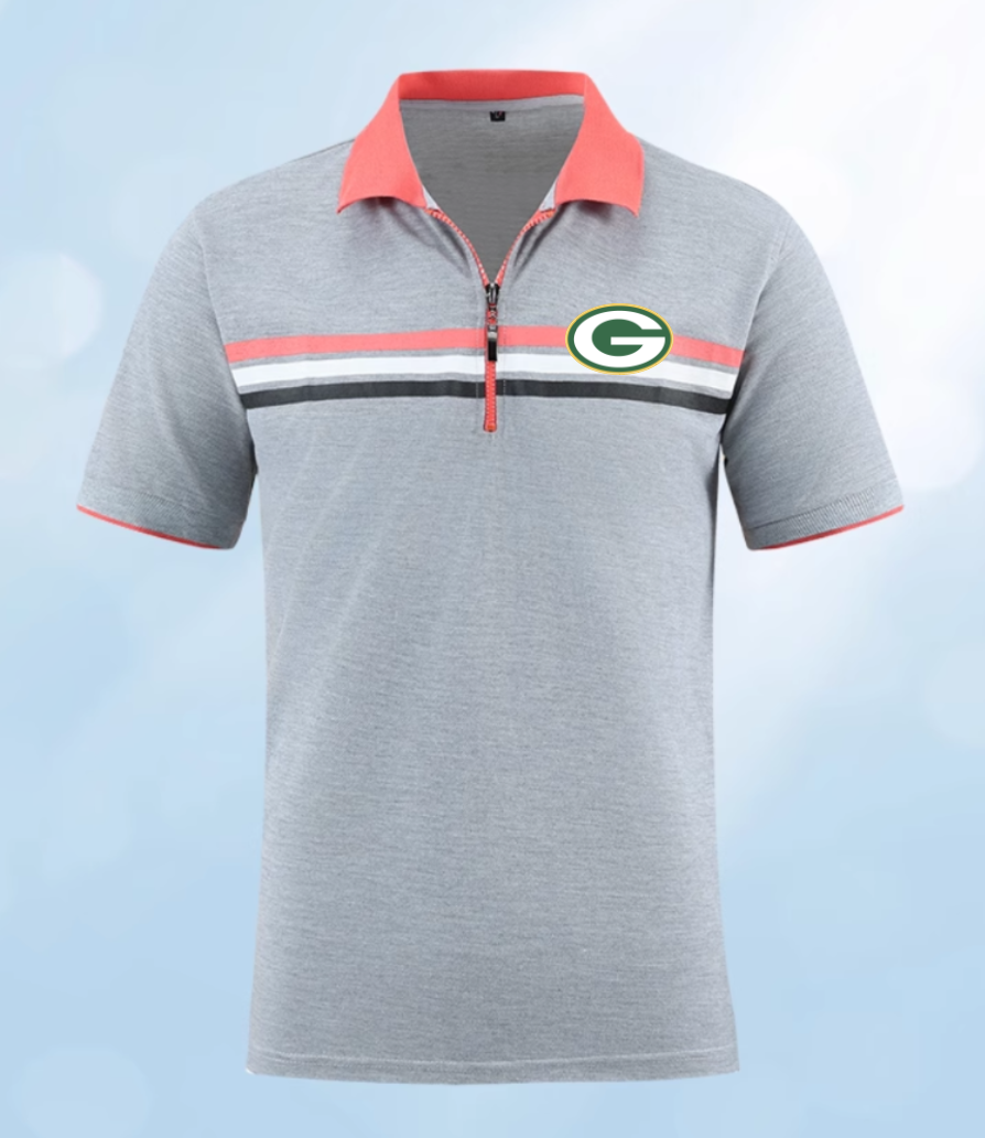 Green Bay Packers Men 2025 NFL polo T shirt